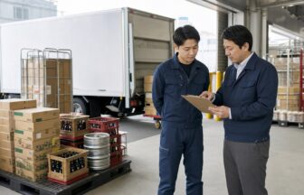 酒類配送求人の配属ルートと勤務条件を比較する応募者と配車担当者