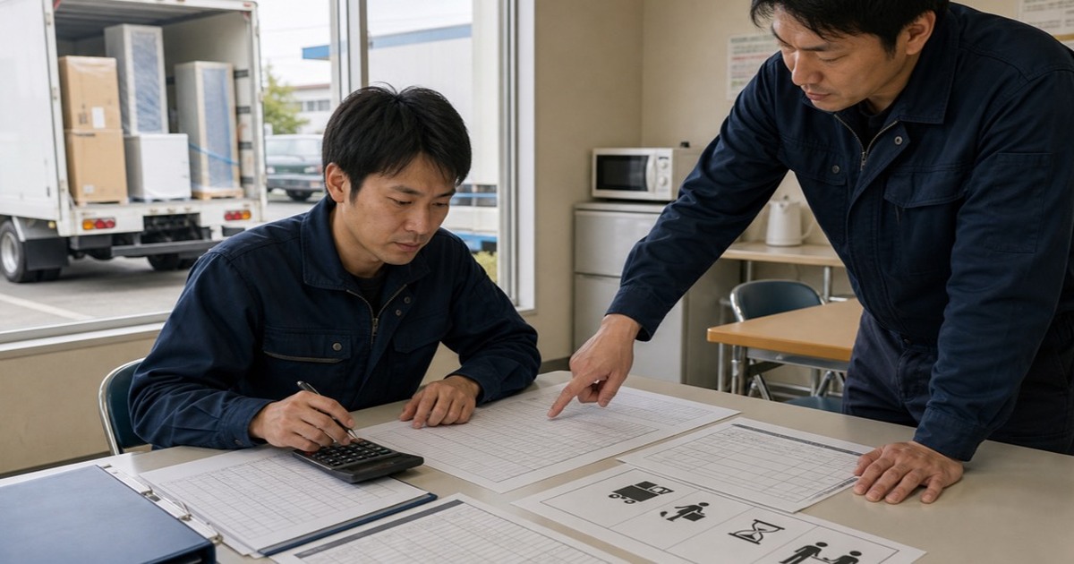 家電配送の給与条件を勤怠・便・作業区分から確認するドライバー
