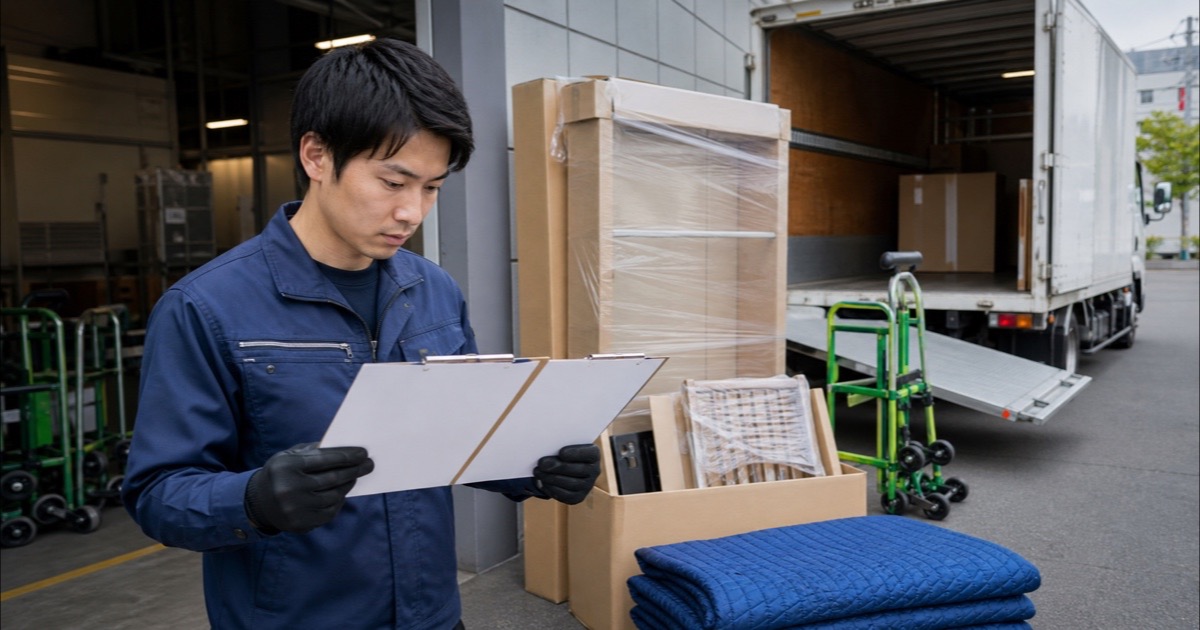 家具配送の求人票と搬入条件を拠点で比較する応募者