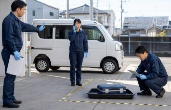 検体輸送の異常時に立入制限・報告・記録を訓練する